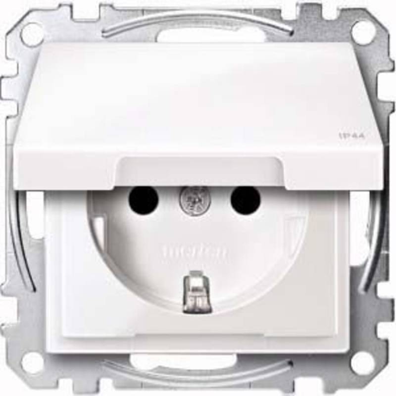 Merten SCHUKO-Steckdose pws/gl MEG2414-0319 von Merten