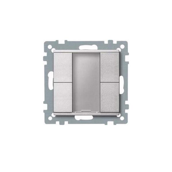 Merten Taster 2f. plus alu 627660 von Merten