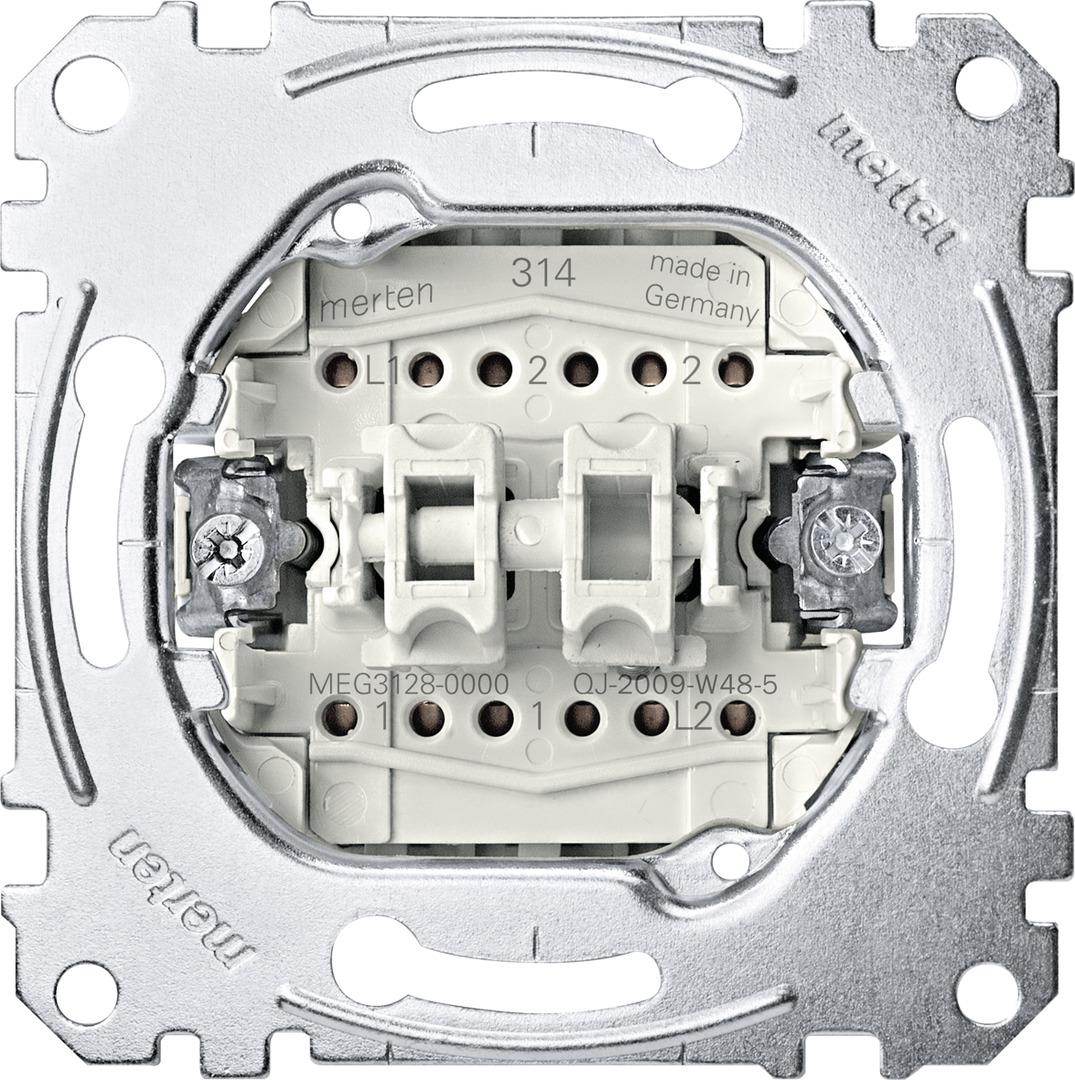 Merten Wechselschalter/-tastereinsatz MEG3128-0000 10AX/10A AC250V Steckdose (MEG3128-0000) von Merten