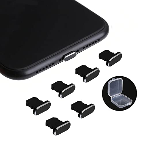 Merwlukt 6 Stück Staubschutz Staubstecker Kompatibel mit iPhone 14 13 12 11 Staub Stecker Schutzkappe Kompatibel mit iPhone Mini Pro Max X XS XR XSMAX 8 7Plus, iPad, Air Ladebuchse Stöpsel von Merwlukt