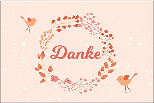 10 Stück Premium Dankeskarten (Klappkarten) mit Umschlägen, Danke, Dankeschön, Karten, Dankekarten, Hochzeit, Geburt, Baby, Taufe, Abschied, Geburtstag, Jubiläum von Merz Designkarten