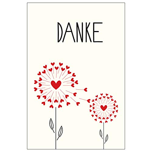 10 Stück Premium Dankeskarten (Klappkarten) mit Umschlägen, Danke, Dankeschön, Karten, Dankekarten, Hochzeit, Geburt, Baby, Taufe, Abschied, Geburtstag, Jubiläum von Merz Designkarten