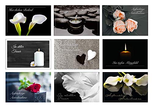 Merz Designkarten 18 einfühlsame Premium-Trauerkarten/Beileidskarten im Set mit 18 Briefumschläge - Anteilnahme Trauerkarte, Spruch Merz Designkarten 18 einfühlsame Premium-Trauerkarten/Beileidskarten im Set mit 18 Briefumschläge - Anteilnahme Trauerkarte, Spruch von Merz Designkarten