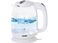 Mesko Wasserkocher Mesko MS 1302w Glas-Wasserkocher 1,7 weiß von Mesko