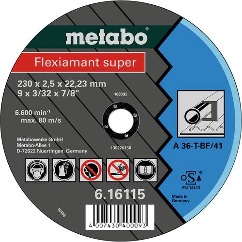 Metabo 616111000 Trennscheibe gerade 25St. von Metabo