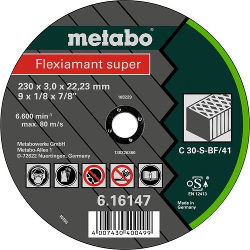 Metabo 616147000 Trennscheibe gerade 25St. von Metabo
