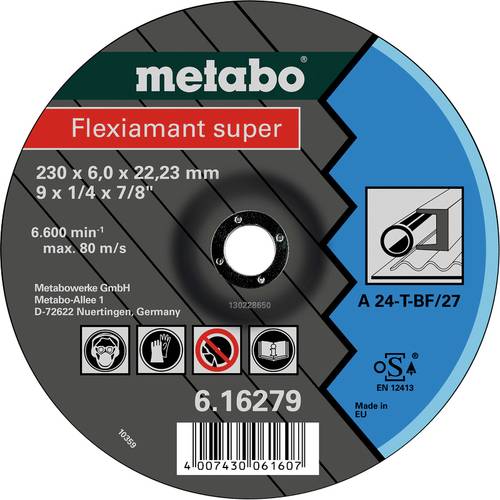 Metabo 616275000 Schruppscheibe gekröpft Bohrungs-Ø 22.23mm 25St. von Metabo