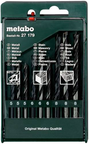 Metabo 627179000 Metall-Spiralbohrer-Set 9teilig 1St. von Metabo