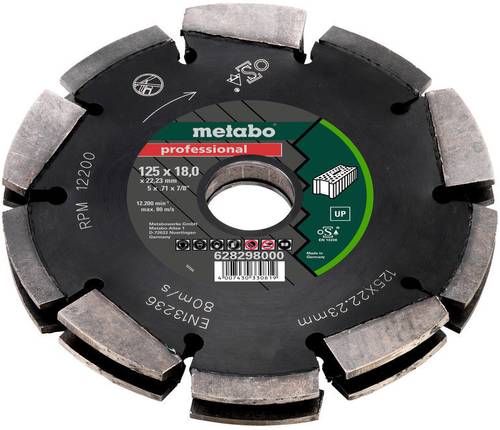 Metabo 628298000 Nutfräser Hartmetall Länge 175mm Produktabmessung, Ø 125mm 1 Stück von Metabo