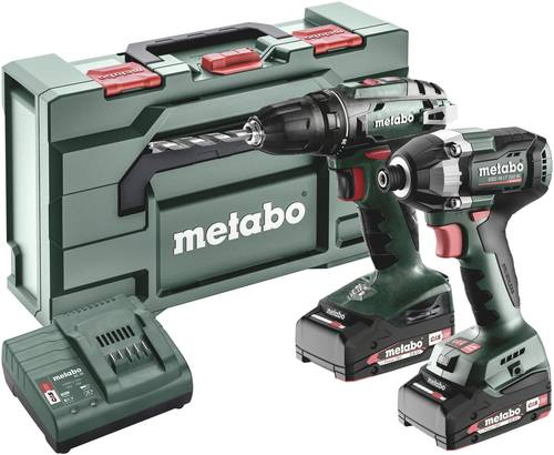Metabo BS+SSD200LTBL 685193000 Akku-Bohrschrauber, Akku-Schlagschrauber 18V 2Ah Li-Ion inkl. Akku, i Metabo BS+SSD200LTBL 685193000 Akku-Bohrschrauber, Akku-Schlagschrauber 18V 2Ah Li-Ion inkl. Akku, i von Metabo