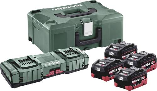 Metabo Basic-Set 4x LiHD 5.5Ah ASC 145 DUO Akkupack-Ladegerät 685180000 von Metabo