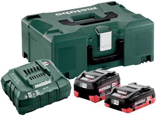 Metabo Basic-Set LiHD 1 x 4.0Ah + 1 x 5.5Ah 685136000 Werkzeug-Akku und Ladegerät 18V 4 Ah, 5.5Ah L von Metabo