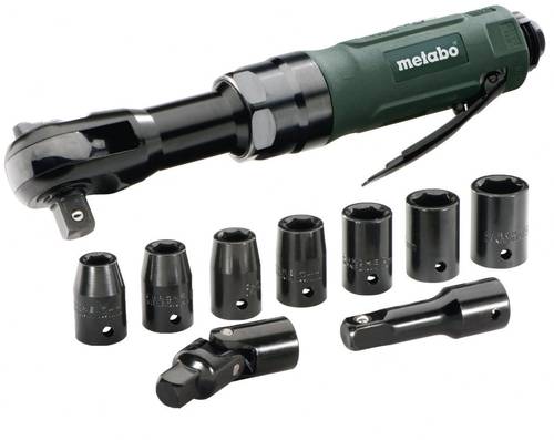 Metabo DRS 68 Set Druckluft-Umschaltknarre 1/2  (12.5 mm) Außenvierkant, 1/4  (6.3 mm) 6.2 bar von Metabo