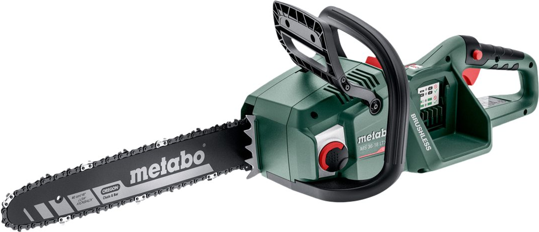 Metabo MS 36-18 LTX BL 40 - Kettensäge - schnurlos ohne Batterie, ohne Ladegerät - 40cm - Schnittleistung: 360 mm - 3,2 kg (601613850) von Metabo