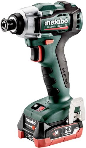 Metabo PowerMaxx SSD 12 BL 601115800 Akku-Schlagschrauber 12V Anzahl mitgelieferte Akkus 2 2Ah LiHD von Metabo