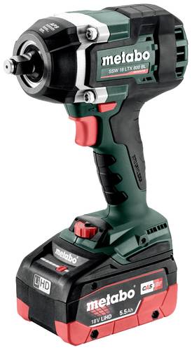 Metabo SSW 18 LTX 800 BL 602403660 Akku-Schlagschrauber 18V Anzahl mitgelieferte Akkus 2 5.5Ah LiHD von Metabo