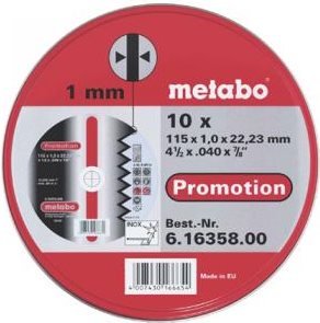 Metabo Trennscheiben Promotion 125 mm (6.16359.00) von Metabo
