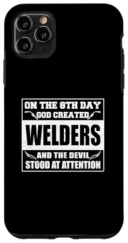 Schweisser God created Welders schweissen Schweißgerät Hülle für iPhone 11 Pro Max Schweisser God created Welders schweissen Schweißgerät Hülle für iPhone 11 Pro Max von Metallbauer Schweisser Zubehör Geschenke Shirt