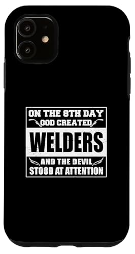 Schweisser God created Welders schweissen Schweißgerät Hülle für iPhone 11 Schweisser God created Welders schweissen Schweißgerät Hülle für iPhone 11 von Metallbauer Schweisser Zubehör Geschenke Shirt