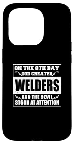 Schweisser God created Welders schweissen Schweißgerät Hülle für iPhone 15 Pro Schweisser God created Welders schweissen Schweißgerät Hülle für iPhone 15 Pro von Metallbauer Schweisser Zubehör Geschenke Shirt