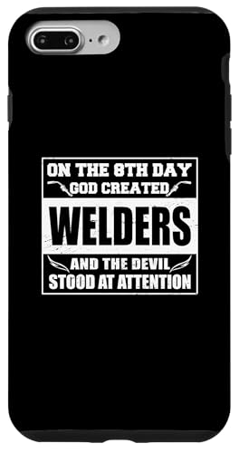 Schweisser God created Welders schweissen Schweißgerät Hülle für iPhone 7 Plus/8 Plus Schweisser God created Welders schweissen Schweißgerät Hülle für iPhone 7 Plus/8 Plus von Metallbauer Schweisser Zubehör Geschenke Shirt