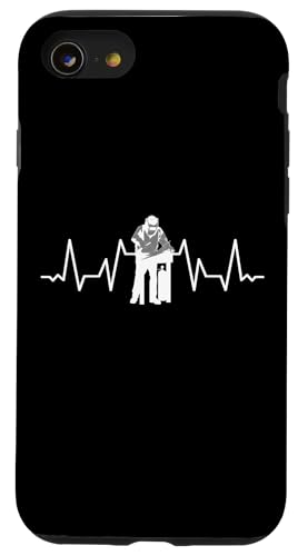 Schweisser Herzschlag fun schweissen Schweißgerät Hülle für iPhone SE (2020) / 7 / 8 von Metallbauer Schweisser Zubehör Geschenke Shirt