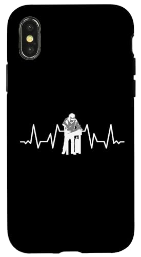 Schweisser Herzschlag fun schweissen Schweißgerät Hülle für iPhone X/XS Schweisser Herzschlag fun schweissen Schweißgerät Hülle für iPhone X/XS von Metallbauer Schweisser Zubehör Geschenke Shirt