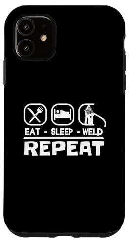 Schweisser SLEEP WELD Mechaniker schweissen Schweißgerät Hülle für iPhone 11 Schweisser SLEEP WELD Mechaniker schweissen Schweißgerät Hülle für iPhone 11 von Metallbauer Schweisser Zubehör Geschenke Shirt