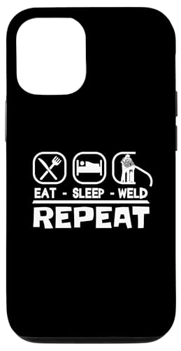Schweisser SLEEP WELD Mechaniker schweissen Schweißgerät Hülle für iPhone 12/12 Pro Schweisser SLEEP WELD Mechaniker schweissen Schweißgerät Hülle für iPhone 12/12 Pro von Metallbauer Schweisser Zubehör Geschenke Shirt