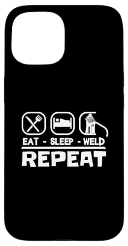 Schweisser SLEEP WELD Mechaniker schweissen Schweißgerät Hülle für iPhone 15 Schweisser SLEEP WELD Mechaniker schweissen Schweißgerät Hülle für iPhone 15 von Metallbauer Schweisser Zubehör Geschenke Shirt