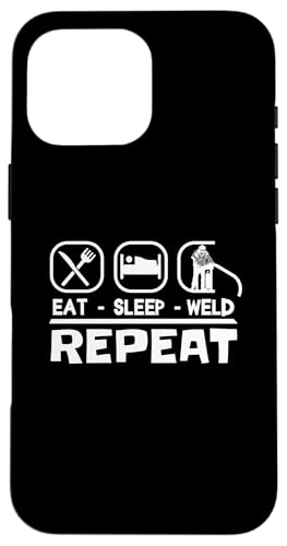 Schweisser SLEEP WELD Mechaniker schweissen Schweißgerät Hülle für iPhone 16 Pro Max Schweisser SLEEP WELD Mechaniker schweissen Schweißgerät Hülle für iPhone 16 Pro Max von Metallbauer Schweisser Zubehör Geschenke Shirt