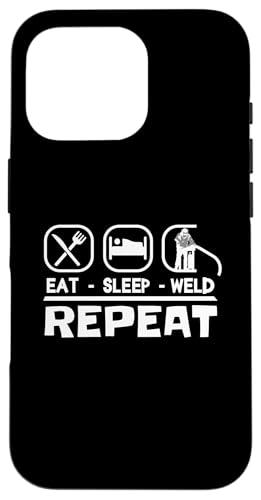 Schweisser SLEEP WELD Mechaniker schweissen Schweißgerät Hülle für iPhone 16 Pro Schweisser SLEEP WELD Mechaniker schweissen Schweißgerät Hülle für iPhone 16 Pro von Metallbauer Schweisser Zubehör Geschenke Shirt
