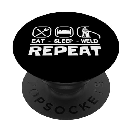 Schweisser SLEEP WELD Mechaniker schweissen Schweißgerät PopSockets Klebender PopGrip Schweisser SLEEP WELD Mechaniker schweissen Schweißgerät PopSockets Klebender PopGrip von Metallbauer Schweisser Zubehör Geschenke Shirt