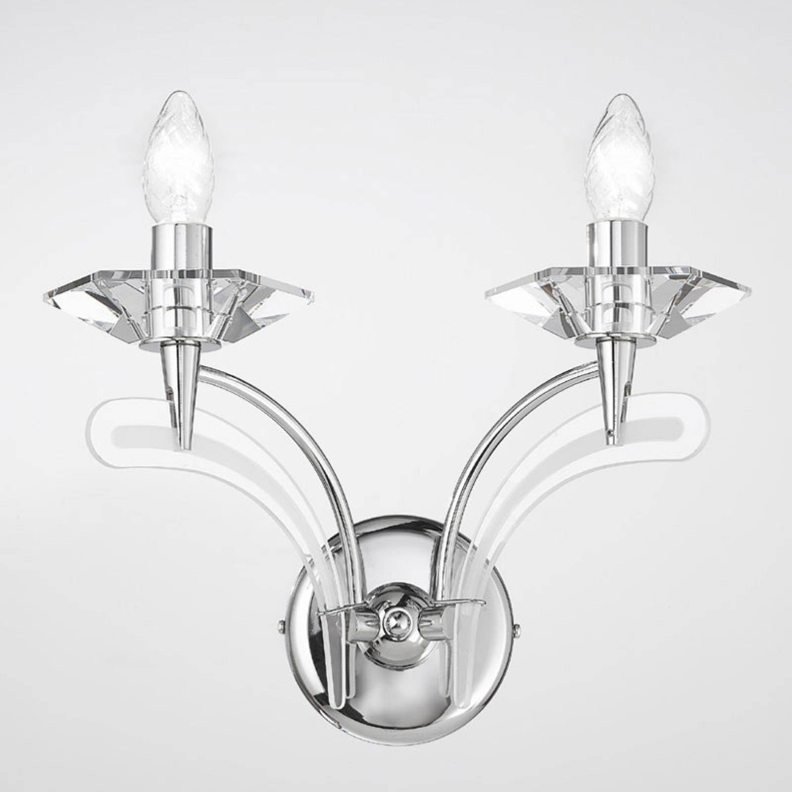 Wandleuchte Icaro zweiflammig chrom Wandleuchte Icaro zweiflammig chrom von Metallux