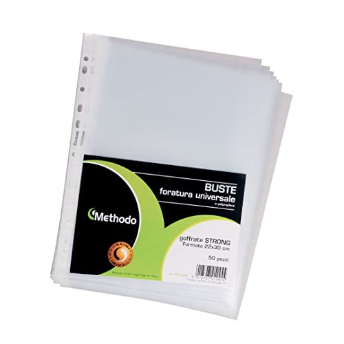 Methodo Universal-Perforation, 50 Stück, 22 cm x 30 cm, Größe, transparent von Methodo