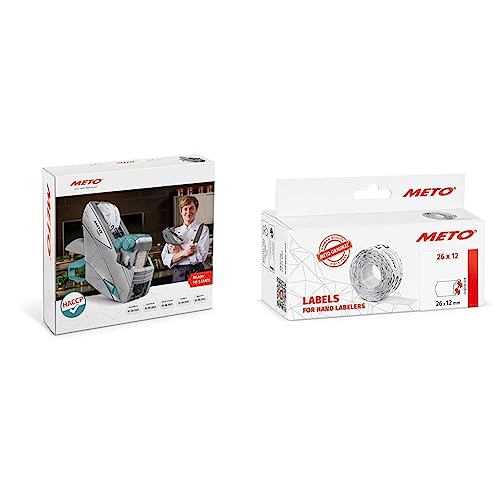 Meto HACCP Kit, Handauszeichner Set Lebensmittel Kennzeichnung & Original Meto Preisauszeichner Etiketten von Meto