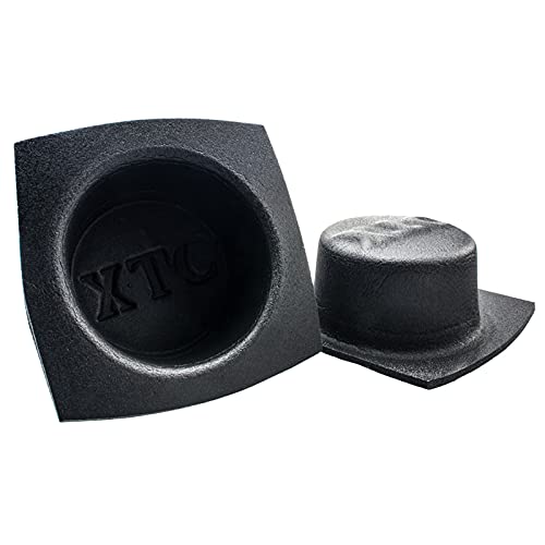 Metra VXT62 - Kfz Lautsprecher-Schutzgehäuse aus Schaumstoff (rund/flach/Ø 16,5cm / Paar) für bessere Akustik und Schutz vor Wasser, Rost, Staub für Einsatz von Metra
