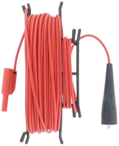 Metrel A 1026 Sicherheits-Messleitung [Bananenstecker 4mm - Krokoklemmen] 20m Rot 1St. von Metrel