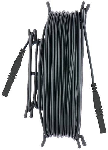 Metrel A 1620 Sicherheits-Messleitung [Bananenstecker 4mm - Bananenstecker 4 mm] 5m Schwarz 1St. von Metrel