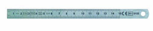 Metrica 24201 Masstab 150 x 13 x 0.5 mm, verchromt von Metrica