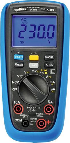 Metrix MTX 204 Hand-Multimeter digital Grafik-Display CAT III 600V Anzeige (Counts): 6000 von Metrix