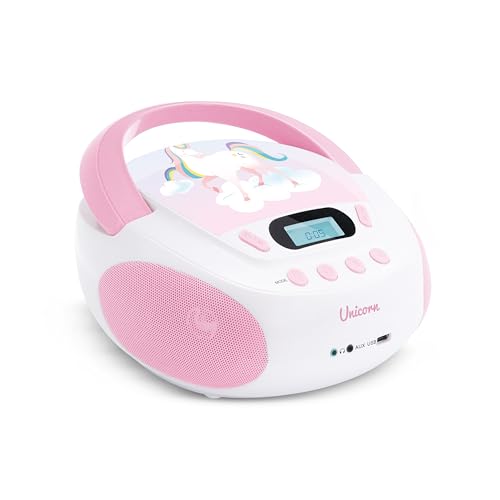 MOOOV 477407 CD-Player Einhorn für Kinder, mit USB-Port von mooov