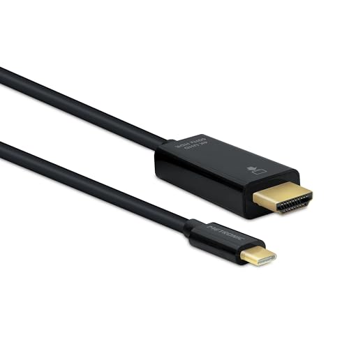 METRONIC 370202 USB-C auf HDMI Kabel 4K UHD / 60Hz HDR, bis zu 3840 x 2160p, kompatibel mit TV, PC-Monitor oder Projektor, Stecker/Stecker, 3 Meter von Metronic