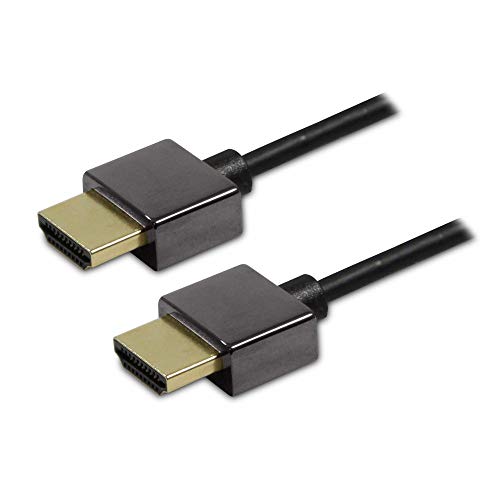 METRONIC 470261 Kabel HDMI Ultra Slim 1,5 m für TV/DVD-Player/Heimkino/PC schwarz METRONIC 470261 Kabel HDMI Ultra Slim 1,5 m für TV/DVD-Player/Heimkino/PC schwarz von Metronic