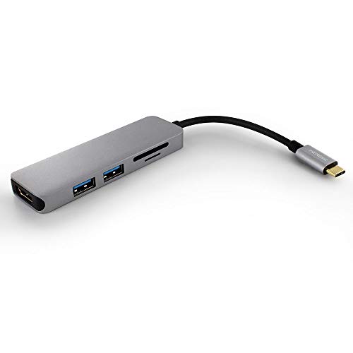 Metronic 395059 USB-C Adapter 5 in 1 HDMI, 2X USB-A, SD und Micro SD von Metronic