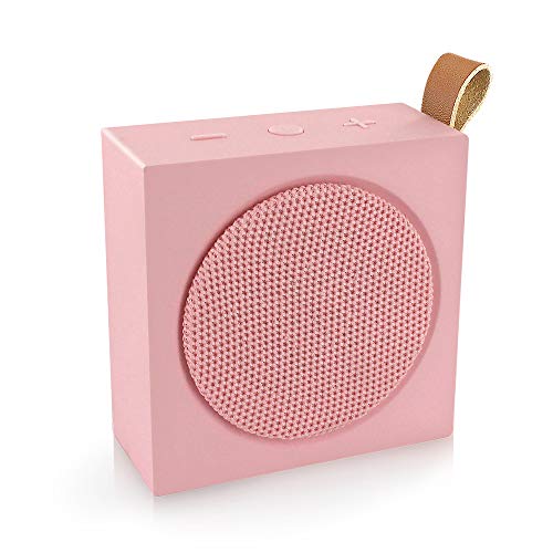 Metronic 477099 Tragbarer Lautsprecher Xtra Color Bluetooth 3 W mit leistungsstarken Bässen, microSD MP3 Anschluss und 15 Stunden Akkulaufzeit, Rosa von Metronic