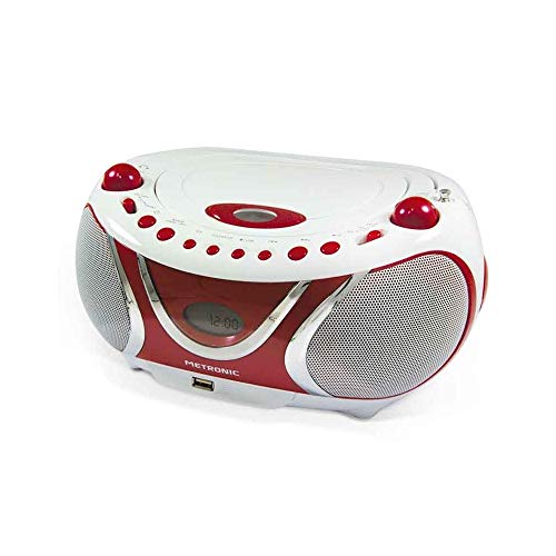 Metronic 477117 CD-MP3-Radio Weiß/Rot von Metronic