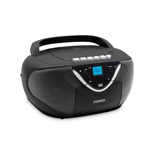 Metronic 477131 CD-Player Tragbar/Kassettendeck für Radio Boombox schwarz von Metronic