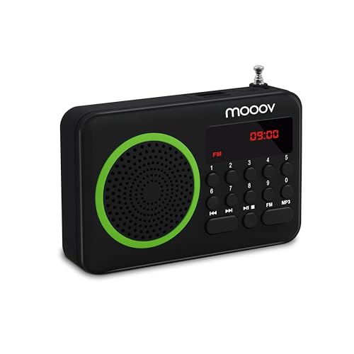 Metronic 477202 Tragbares UKW Radio Schwarz/Grün von Metronic