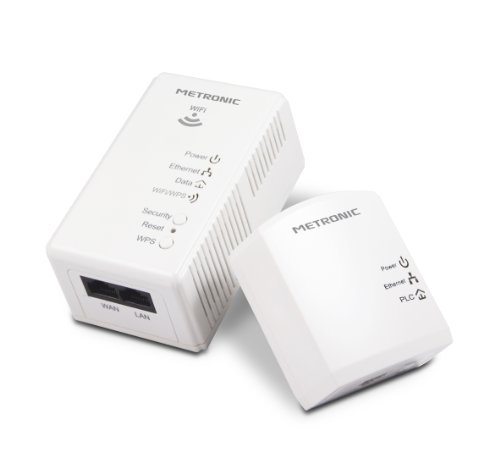 Metronic 495201 CPL-Adapter, WLAN, 200 Mbps, 2 Stück von Metronic